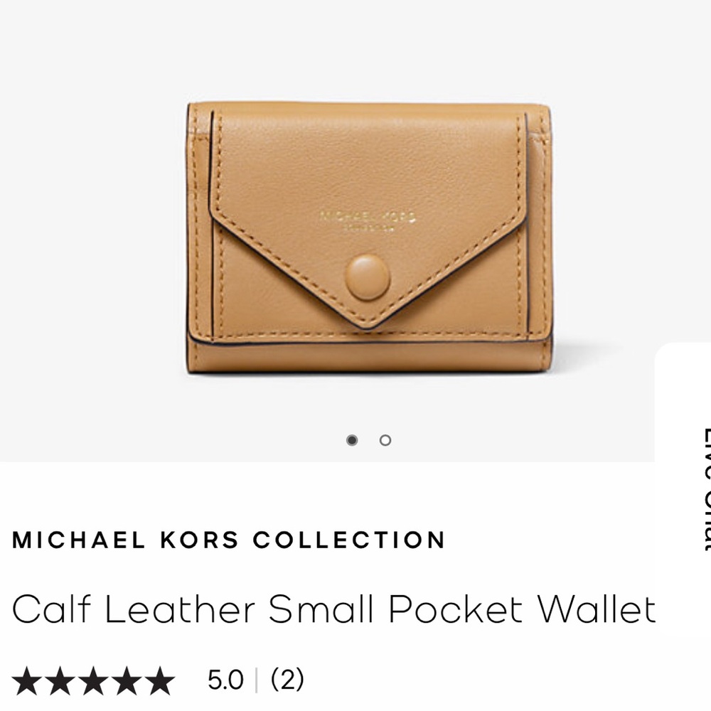 Michael Kors Tan Leather Wallet ✨RARE Collection
